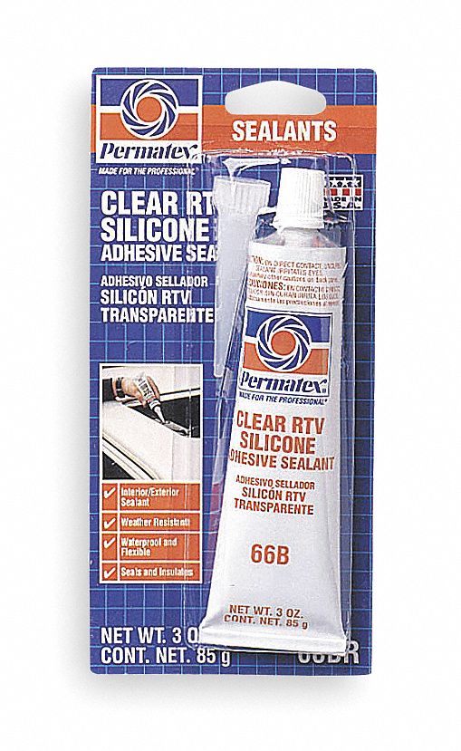 RTV Silicone, 3 Oz Tube, Clear
