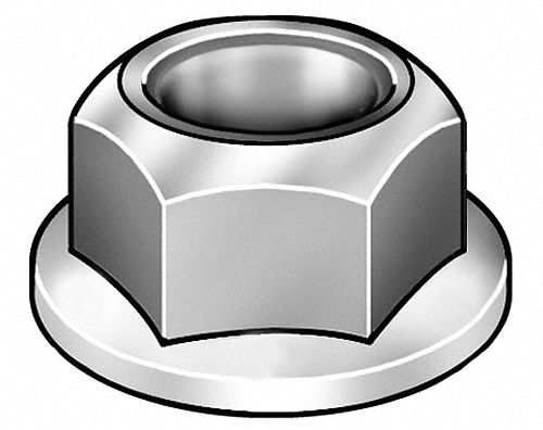 Locknut, Nylon, 6-32, 5/16 In, PK25