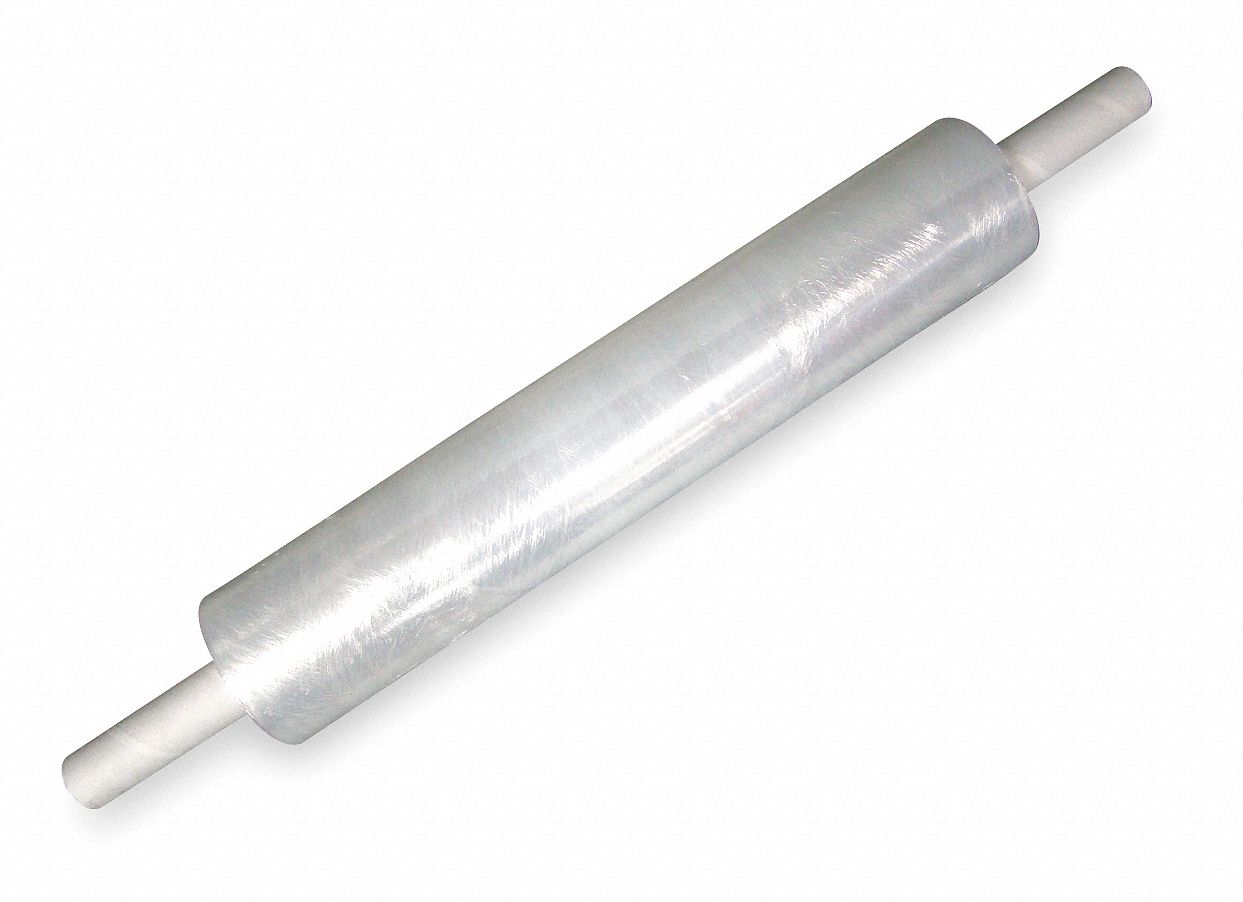 Hand Stretch Wrap, Clear, 1000 ft.L, 20In W