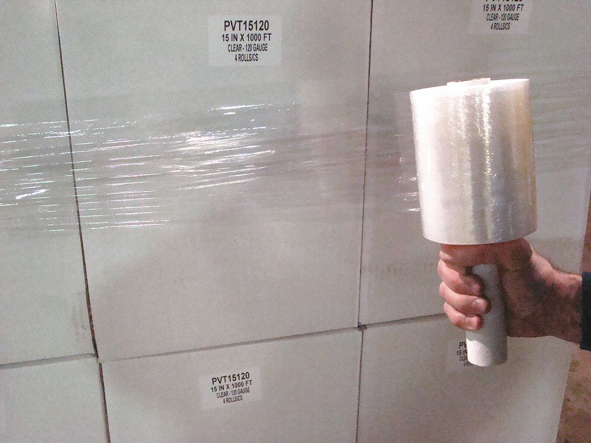 Hand Stretch Wrap, Clear, 600 ft.L, 5In W
