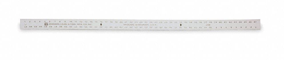 Aluminum Straight Edge, 72 In, Graduated