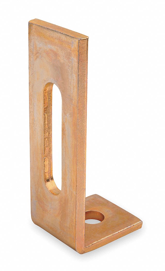 Angle Bracket, 90 Deg, Long Slot, Gold