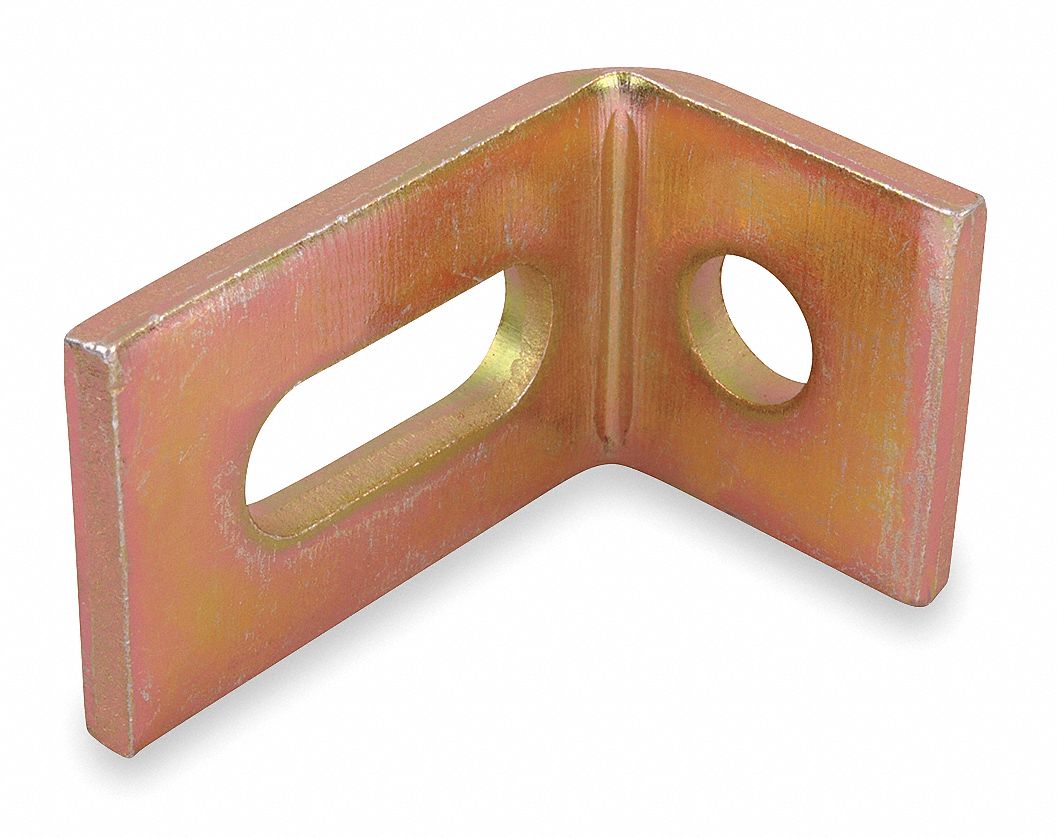 Angle Bracket, 90 Deg, Short Slot, Gold