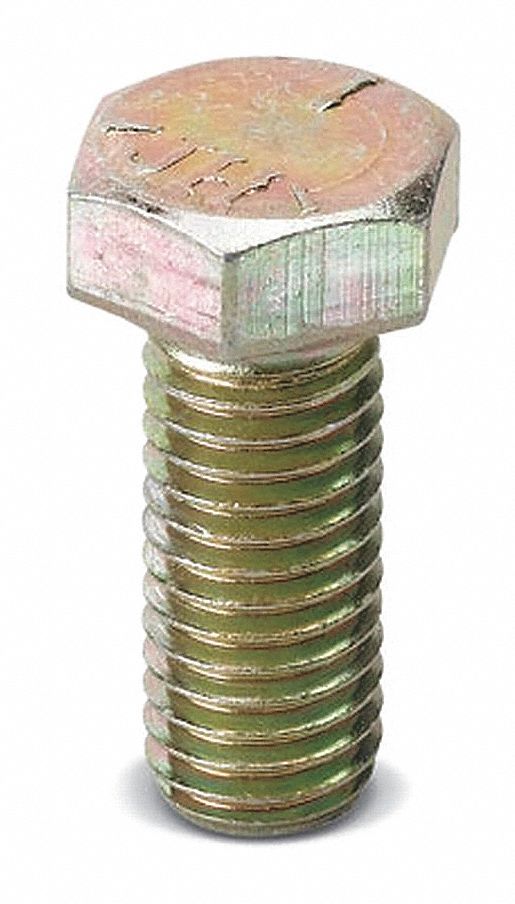 Channel Cap Screw, Hex Head, 3/8x1, PK50
