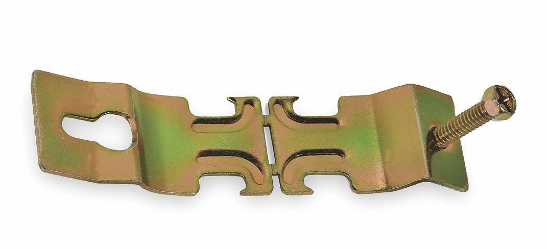 Angler Pipe Clamp, 2 In, Gold, PK10