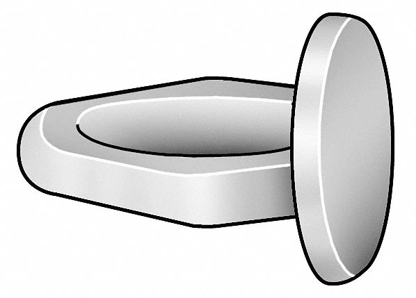 Push In Rivet, Arrow, 0.148 In, PK250