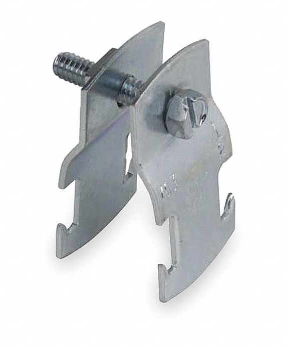 Rigid Pipe Strap, 1 1/4 In, SS, PK10