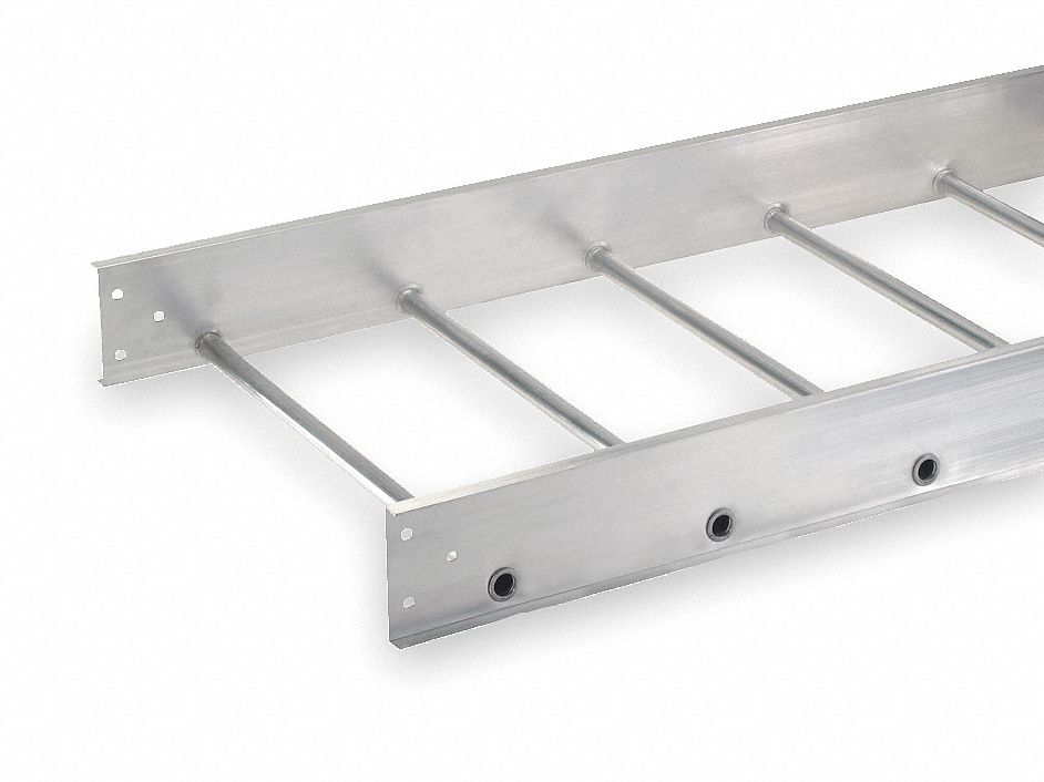 Ladder Tray, 12 Ft L x 24 In W, 100 Lb Cap