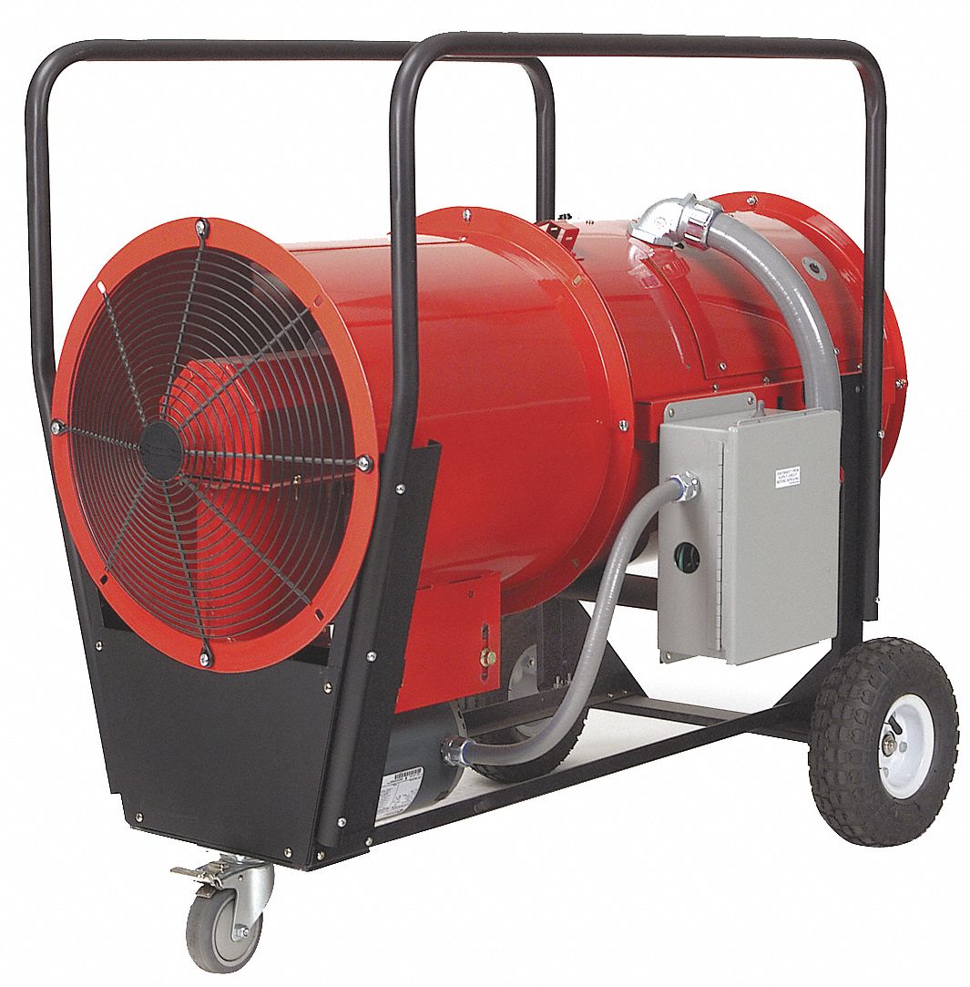 Electric Air Heater, Fan Forced, 600V, 30