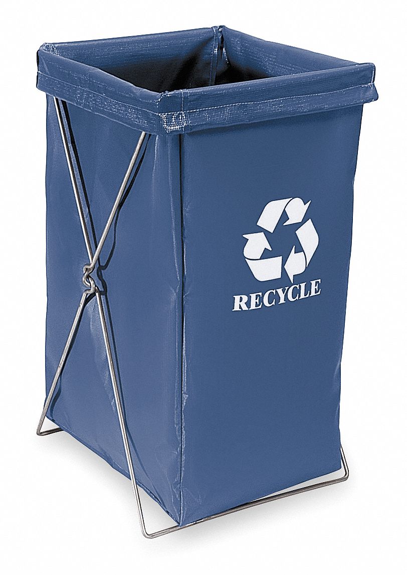 Enviro Hamper Bag, 30 gal, Blue Vinyl