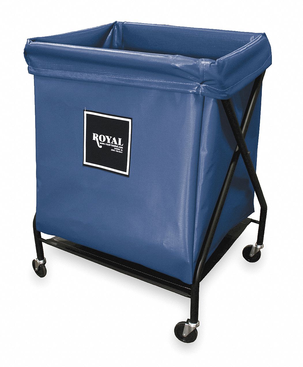 X-Frame Cart, 8 Bu, Blue Vinyl
