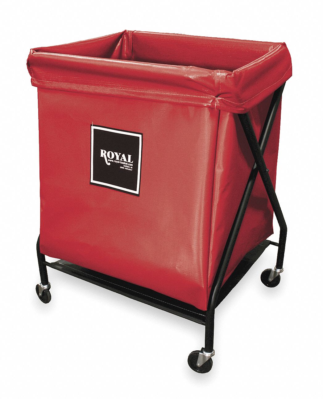 X-Frame Cart, 8 Bu, Red Vinyl
