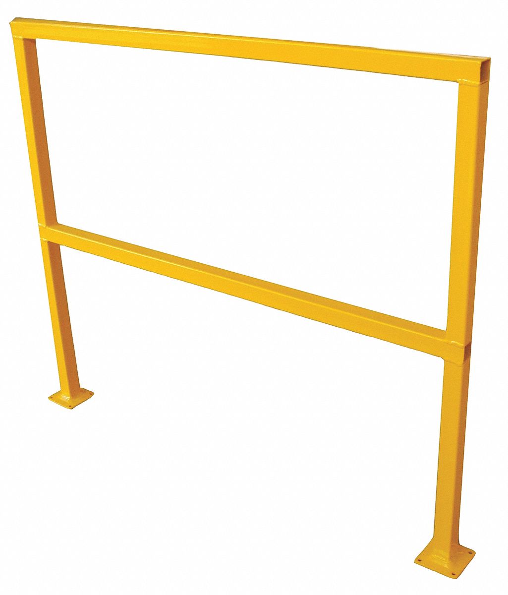Sfty Hand Rail Section, L 96In, H 42-1/8In