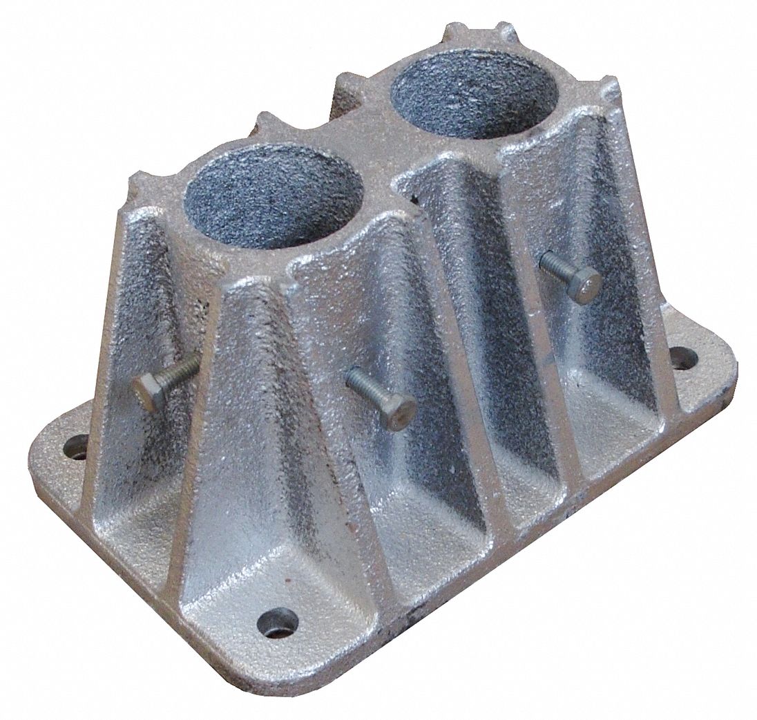 Socket Mounting Base, Double, L 7 In