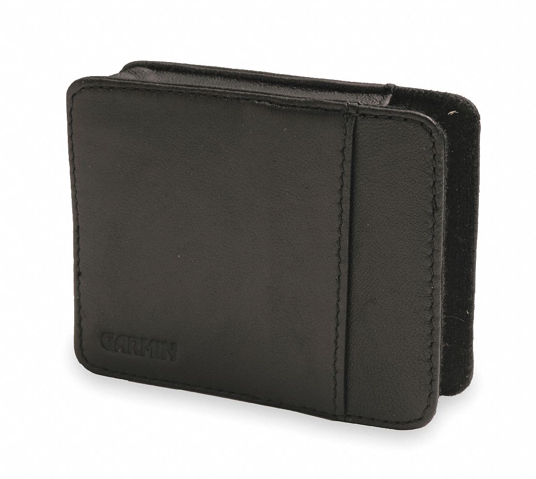 Black Carrying Case, Leather, 3.1 In L