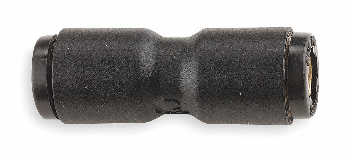 Straight Union, 1/4 In Tube Sz, PK 10
