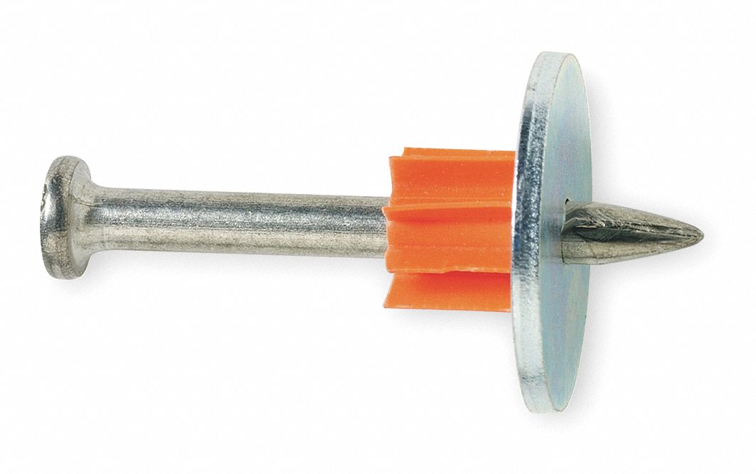 Fastener Pin With Washer, 2 1/2 In, Pk 100