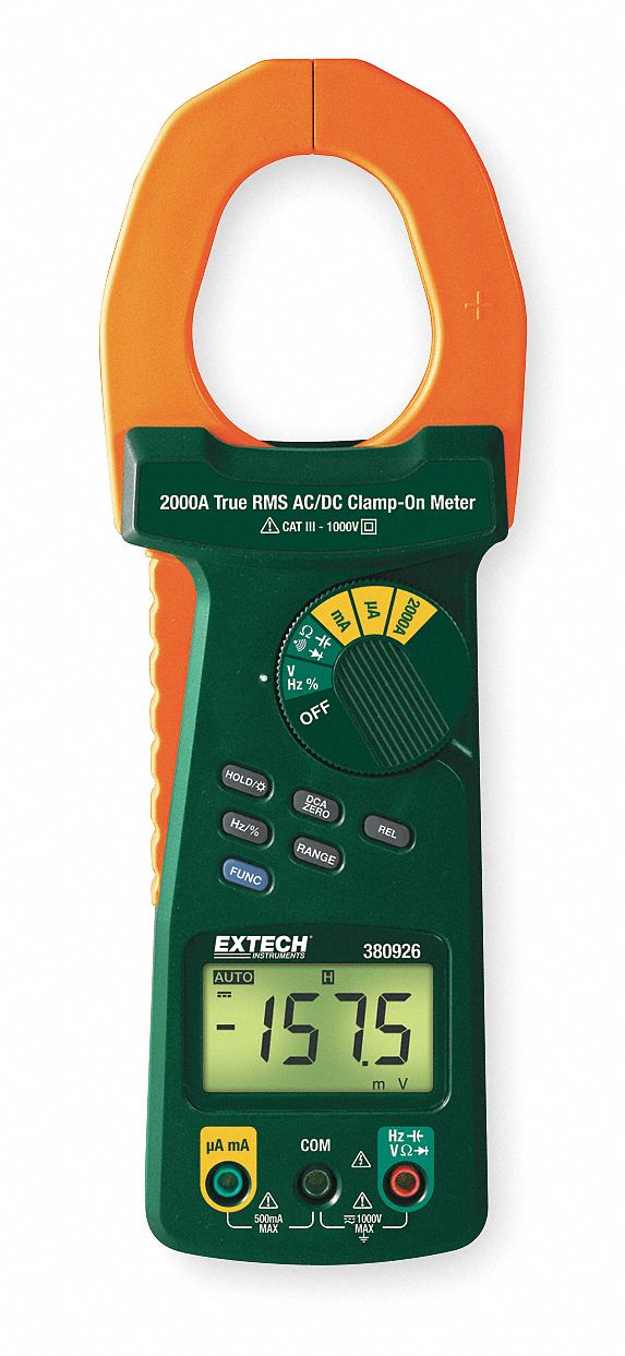 Digital Clamp On Ammeter, 2000A