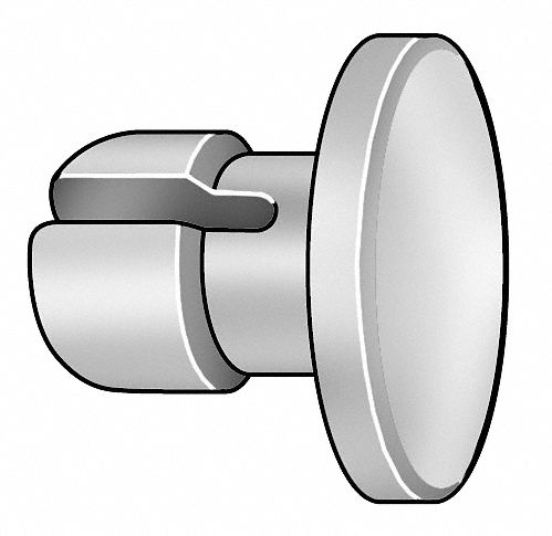 Push In Rivet, Std, 0.115 In, PK40