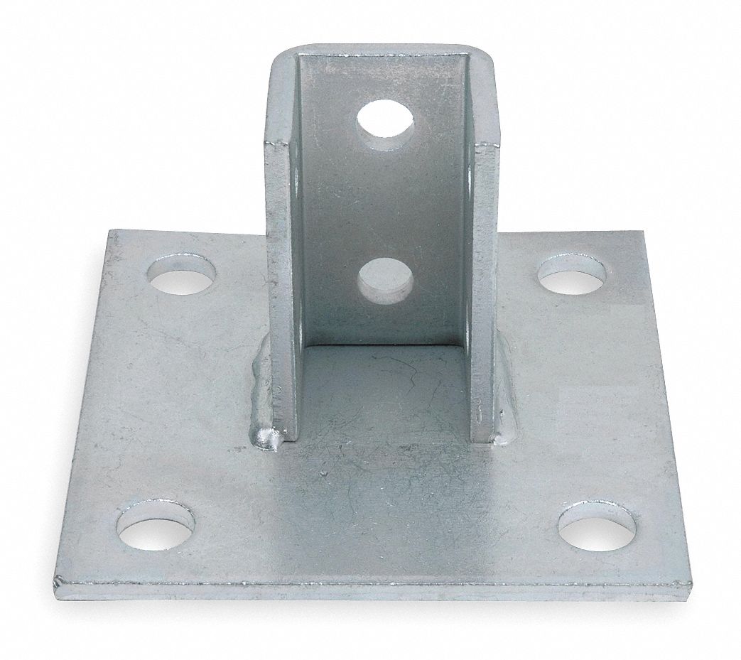 Strut Post Base, Square, 6 L x 6 W In