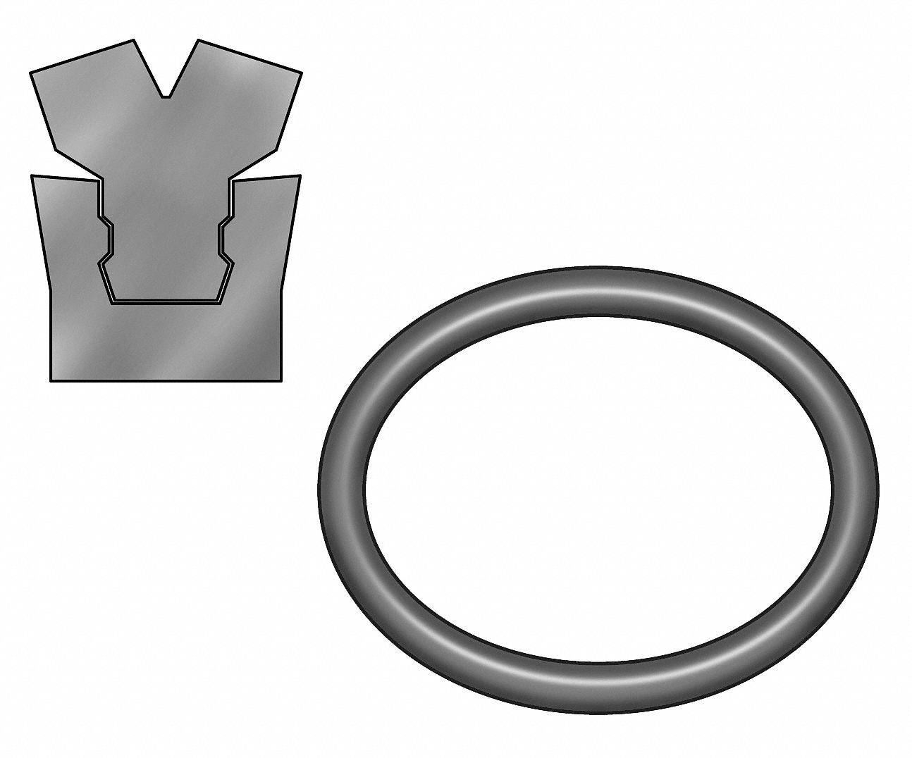 Rod Seal, 1 ID x 1 1/4 OD, 1/8 W x 1/4 H