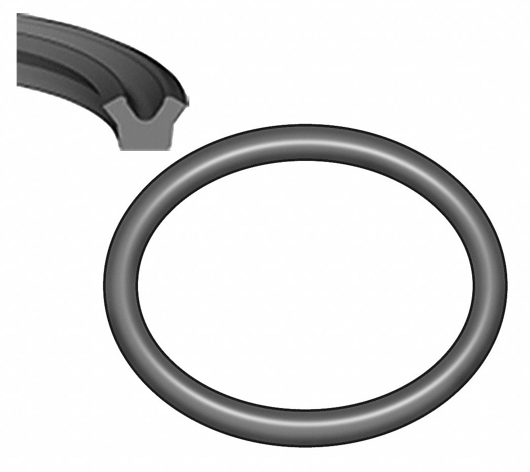 Seal, U Cup, 1 1/4 IDx1 3/4 OD, 1/4 W, PK 5