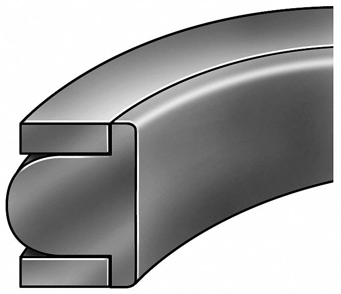 Piston Seal, 2 1/8IDx2 1/2OD, 3/16Wx3/16H