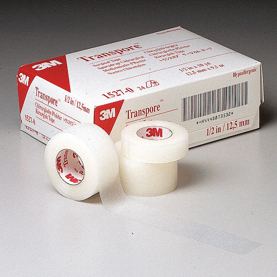 Surgical Tape, Clear, 1/2 In x 10 yd, Pk 24