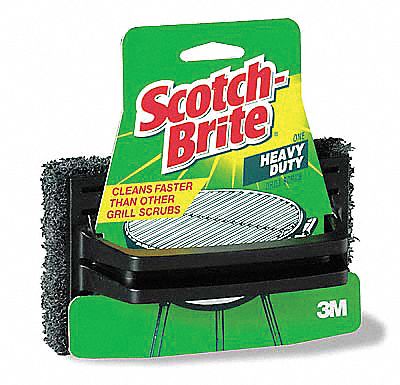 Grill Scrub, Red/Brown, 6In L, 4In W, PK12