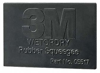 Rubber Squeegee, 2.75x4 1/4In, Black, PK50