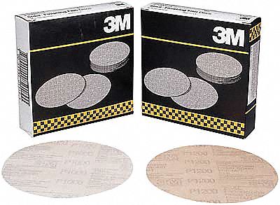 PSA Sanding Disc, Poly, 6in, P600G, PK400