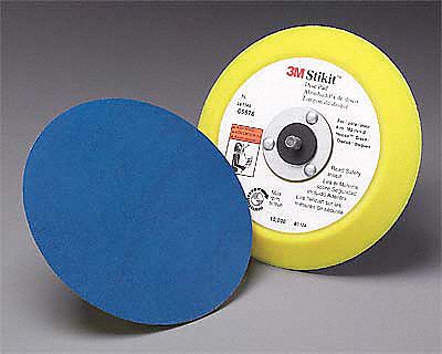 Backup Pad, 6 In Dia, PSA, 5/16-24 EXT, PK10