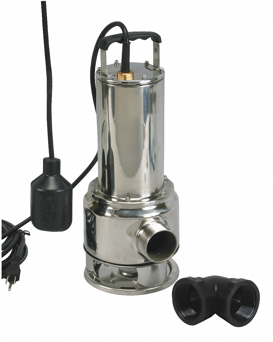 Effluent Pump, Submersible, 1/2 HP