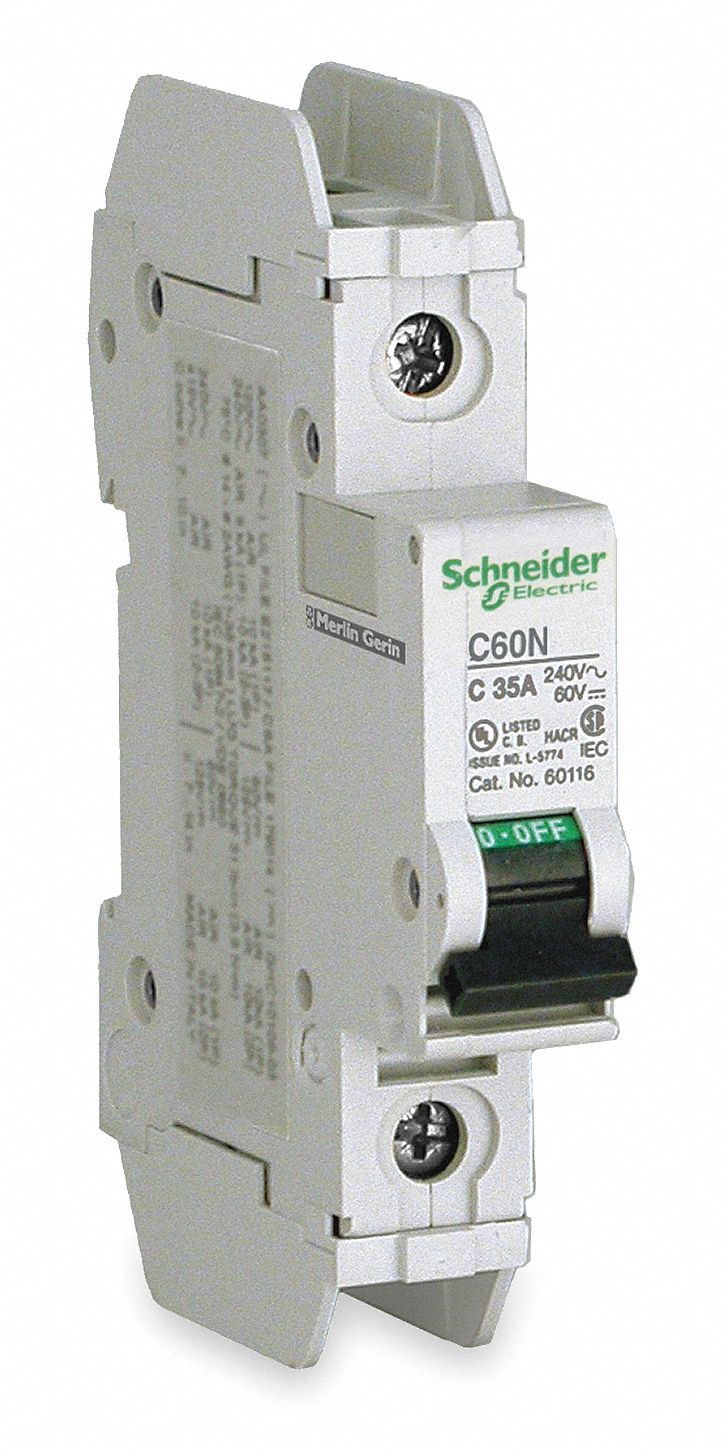 Circuit Breaker, Lug, C60N, 1Pole, 5A