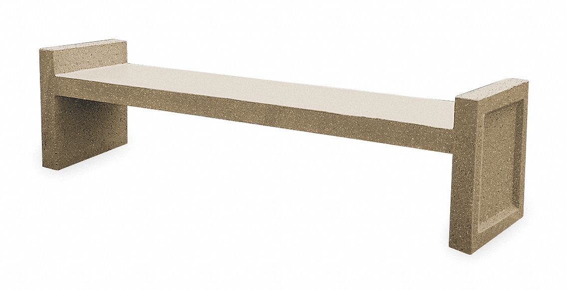Concrete Bench, Sierra Brown