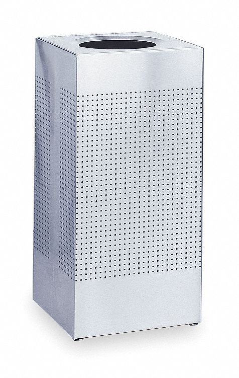 Square Waste Receptacle, 24 G, SS