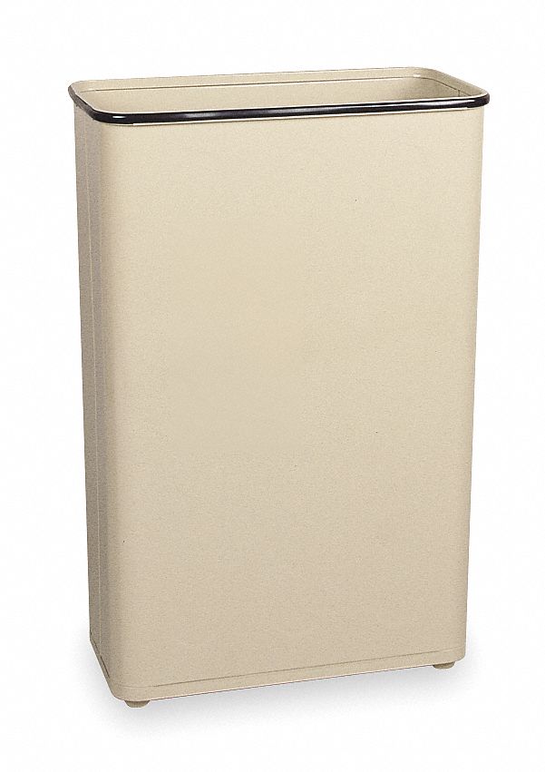 Rectangle Wastebasket, 24 G, Almond