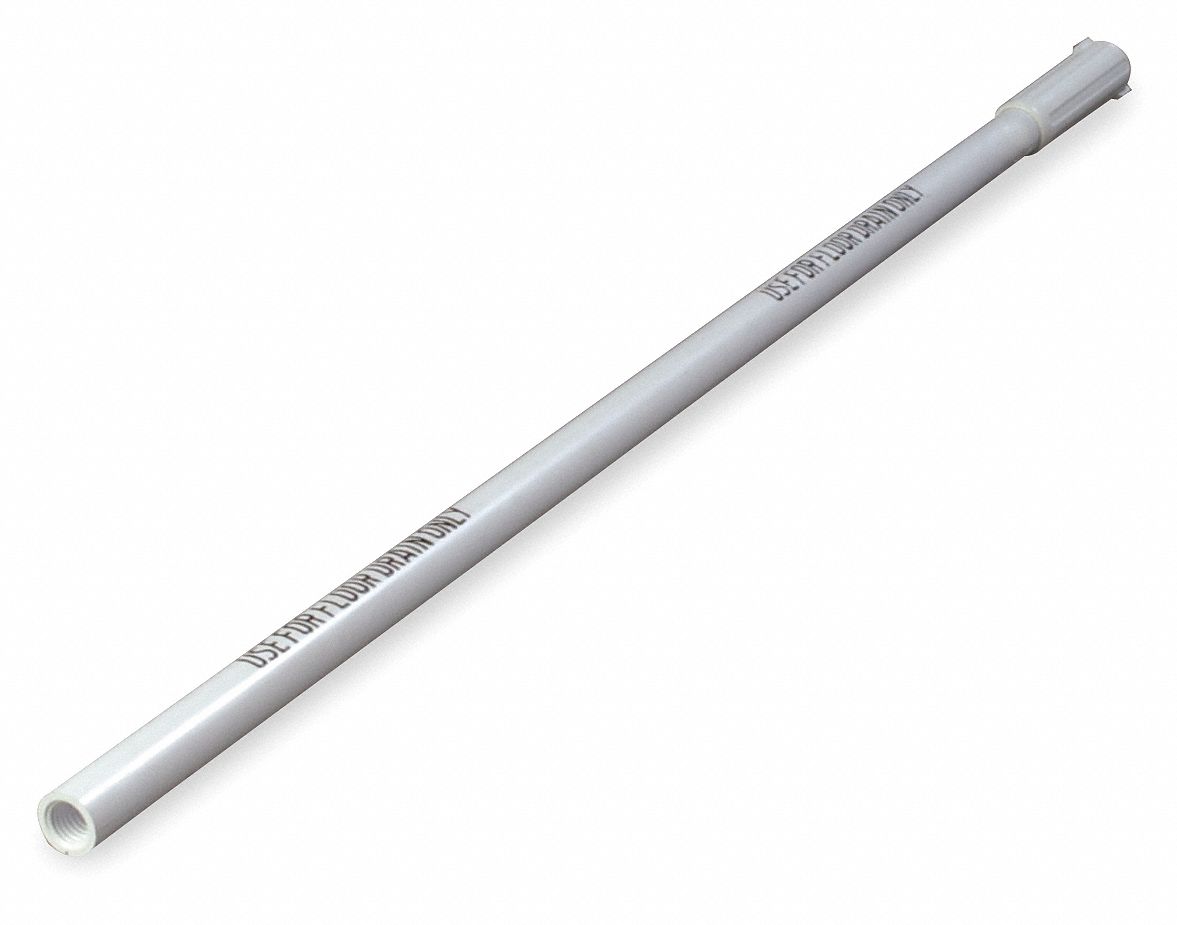 Drain Brush Handle, Plastic, Wht, 36 In L