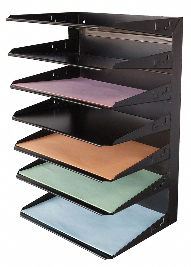 Letter Tray, Steel, 7 Horizontal