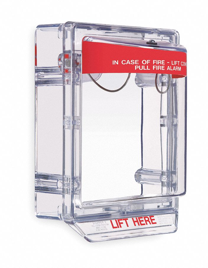 Pull Station Guard, Polycarbonate, Surface