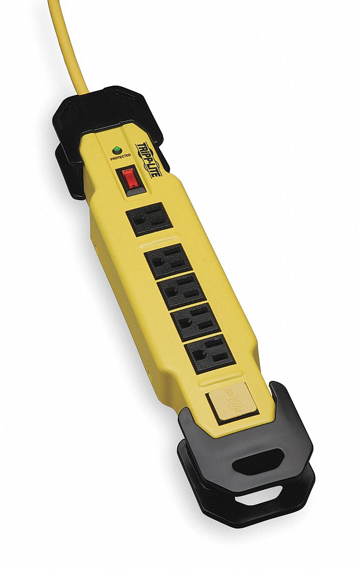 Surge, Safety, 6 Outlet, 9 Ft Cord, LED
