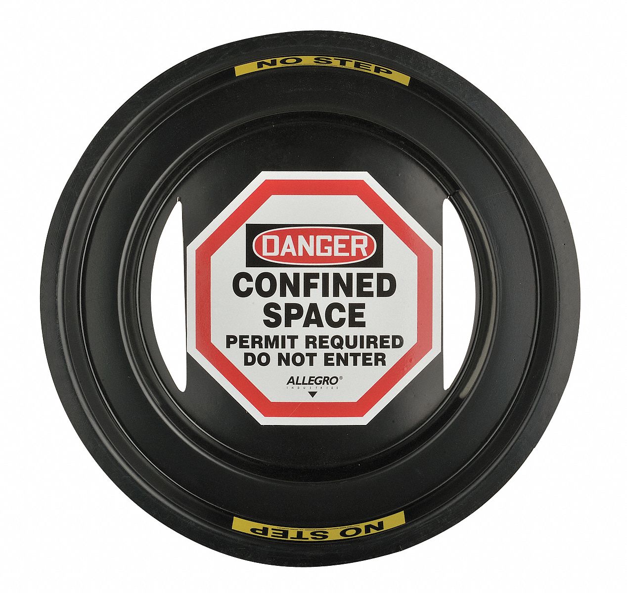 Danger Sign, 4In, BK and R/WHT, ENG, Text