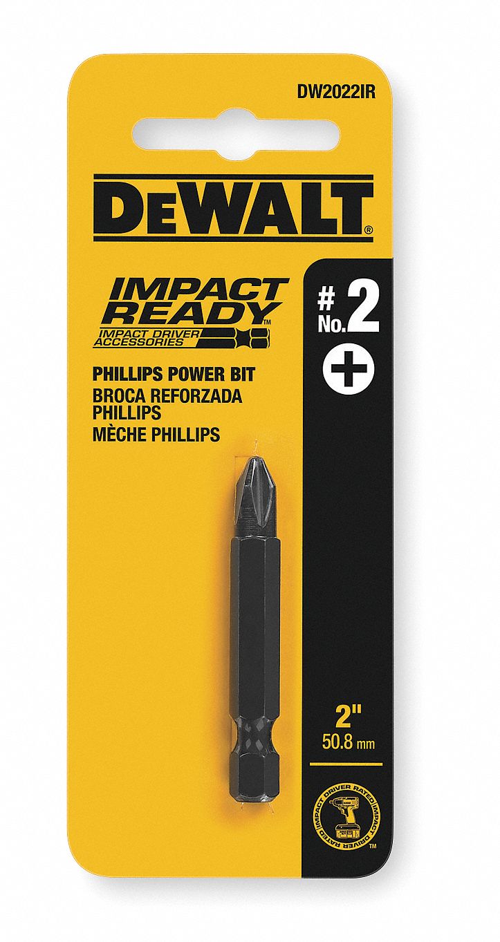 Phillips #2 Power Bit Impact, 2 In L