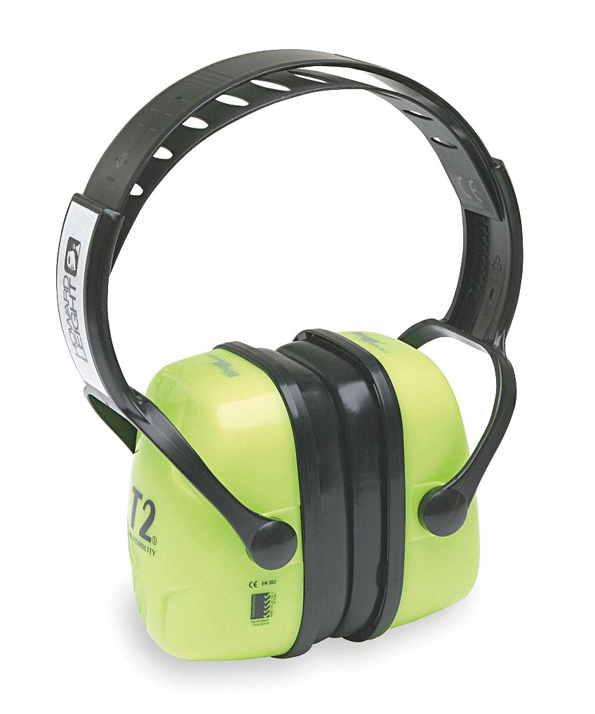 Ear Muff, 28dB, Over-the-Head, Green