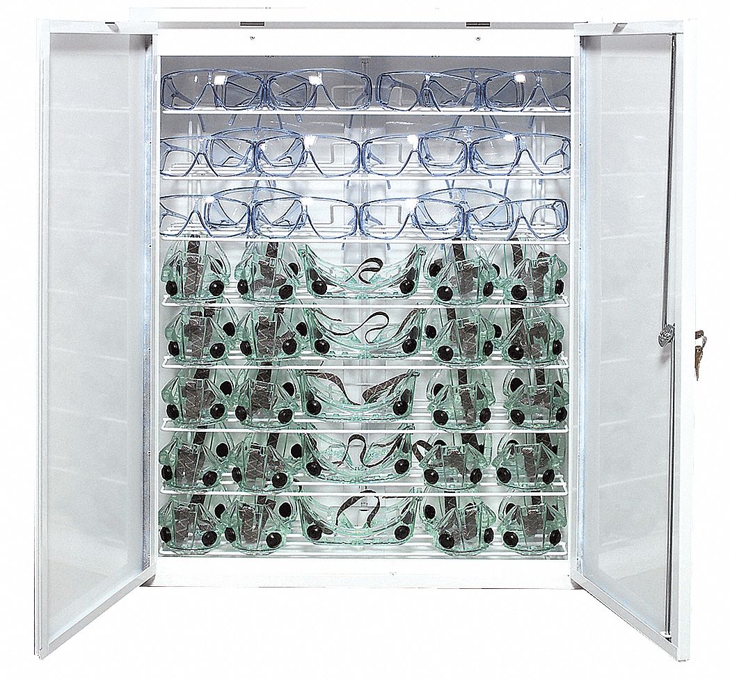Eyewear Germicidal Cabinet, White