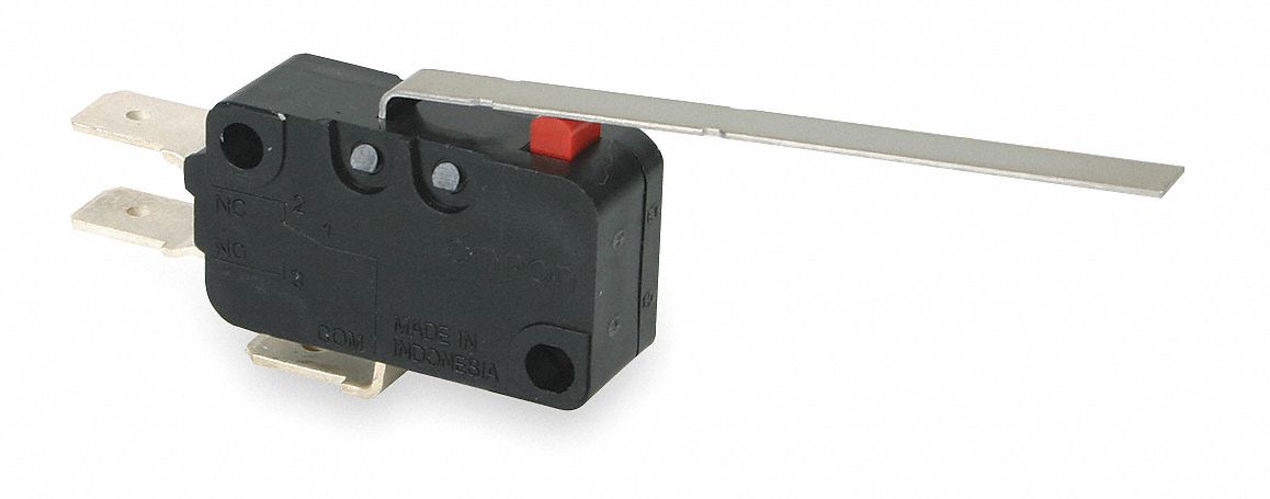 Mini Snap Swch, 21A, SPDT, Long Hinge Lever