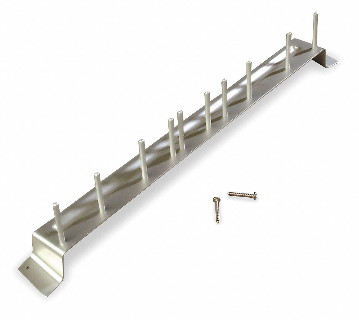 Brush Rack, Aluminum, Holds 10 Brushes