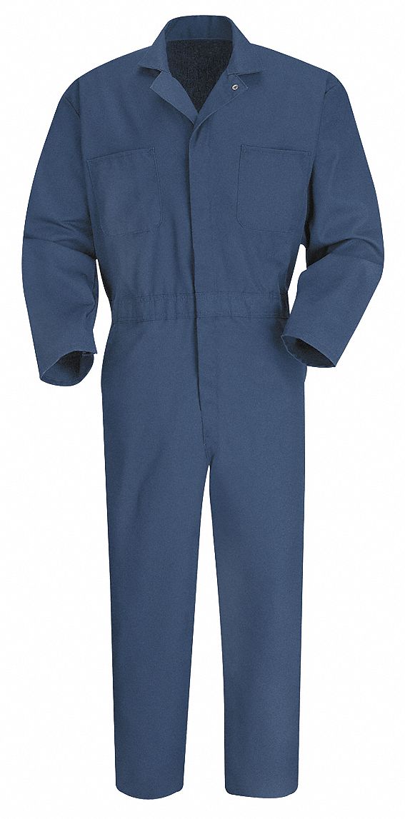 Coverall, Chest 52In., Navy