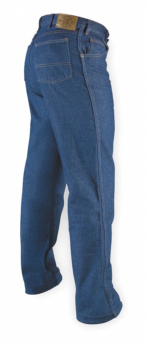 Jean Pants, Indigo, Size 46x32 In