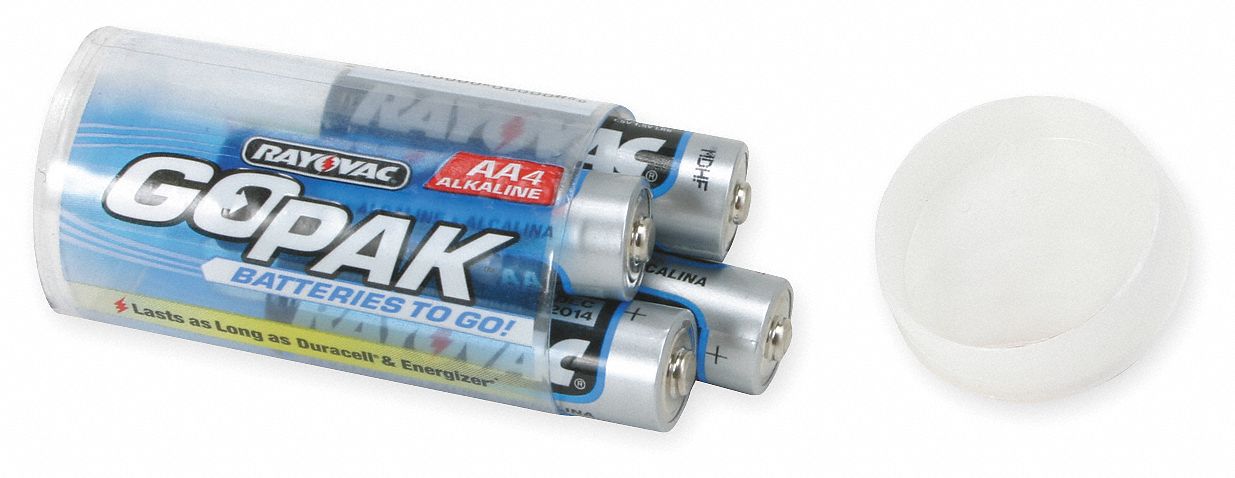 Battery, AA, Alkaline, PK 4